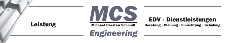 Leistung: Michael Carsten Schmidt - Engineering